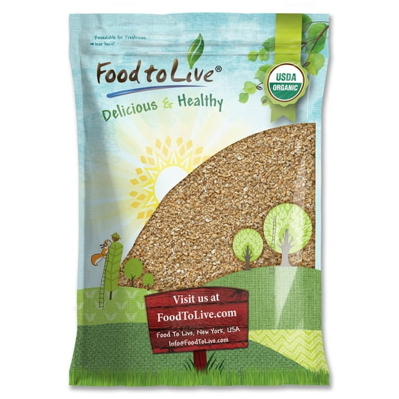 Organic Cracked Wheat Berries, 9 Pounds - Non-GMO, Kosher, Raw, Vegan - by Food to Live