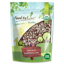 Organic Cranberry Beans, 2 Pounds — Non-GMO, Sproutable, Kosher, Raw, Vegan — by Food to Live