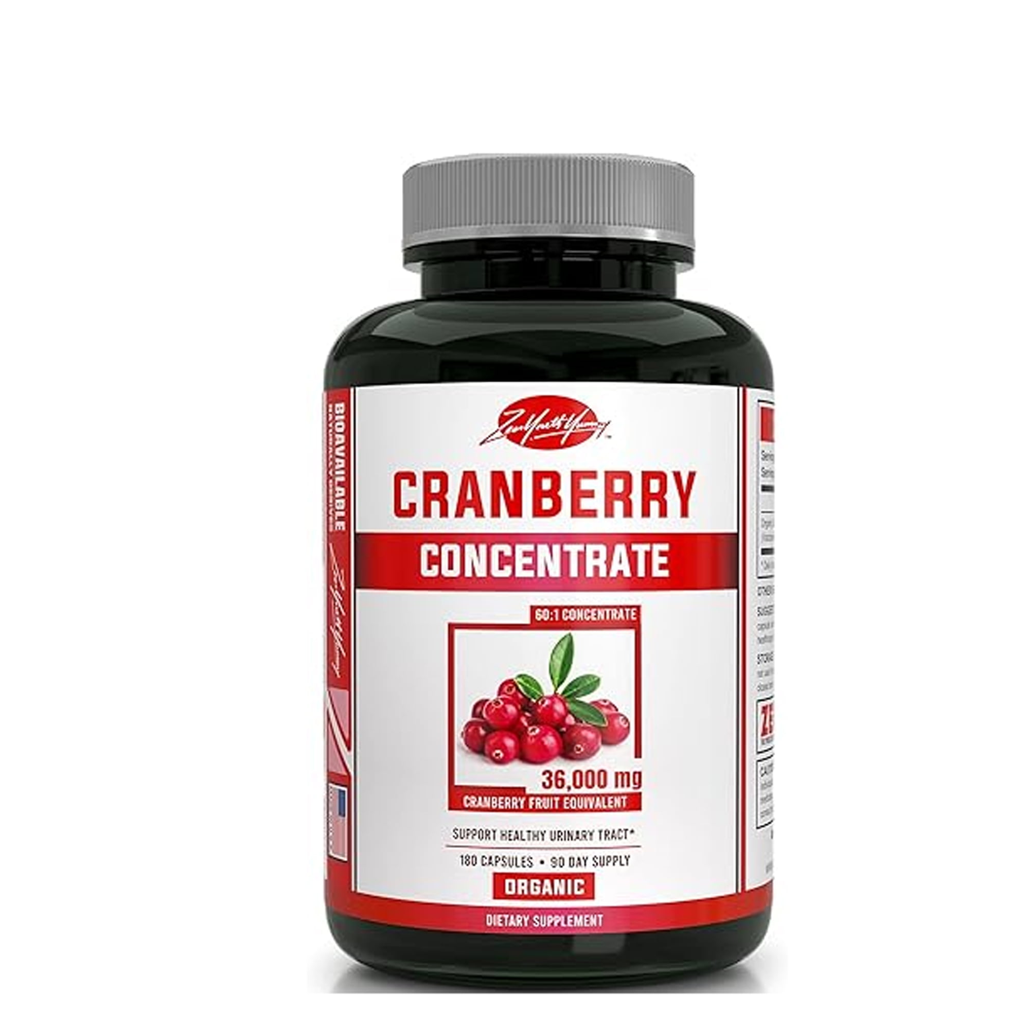 Organic Cranberry Concentrate Pills, 60 1 Fruit Concentrate 3600mg