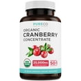 Organic Cranberry Pills 501 Concentrate Equals 25,000mg of Fresh