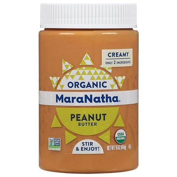 Organic Creamy Peanut Butter, 16 Ounce Jar Pack of 1