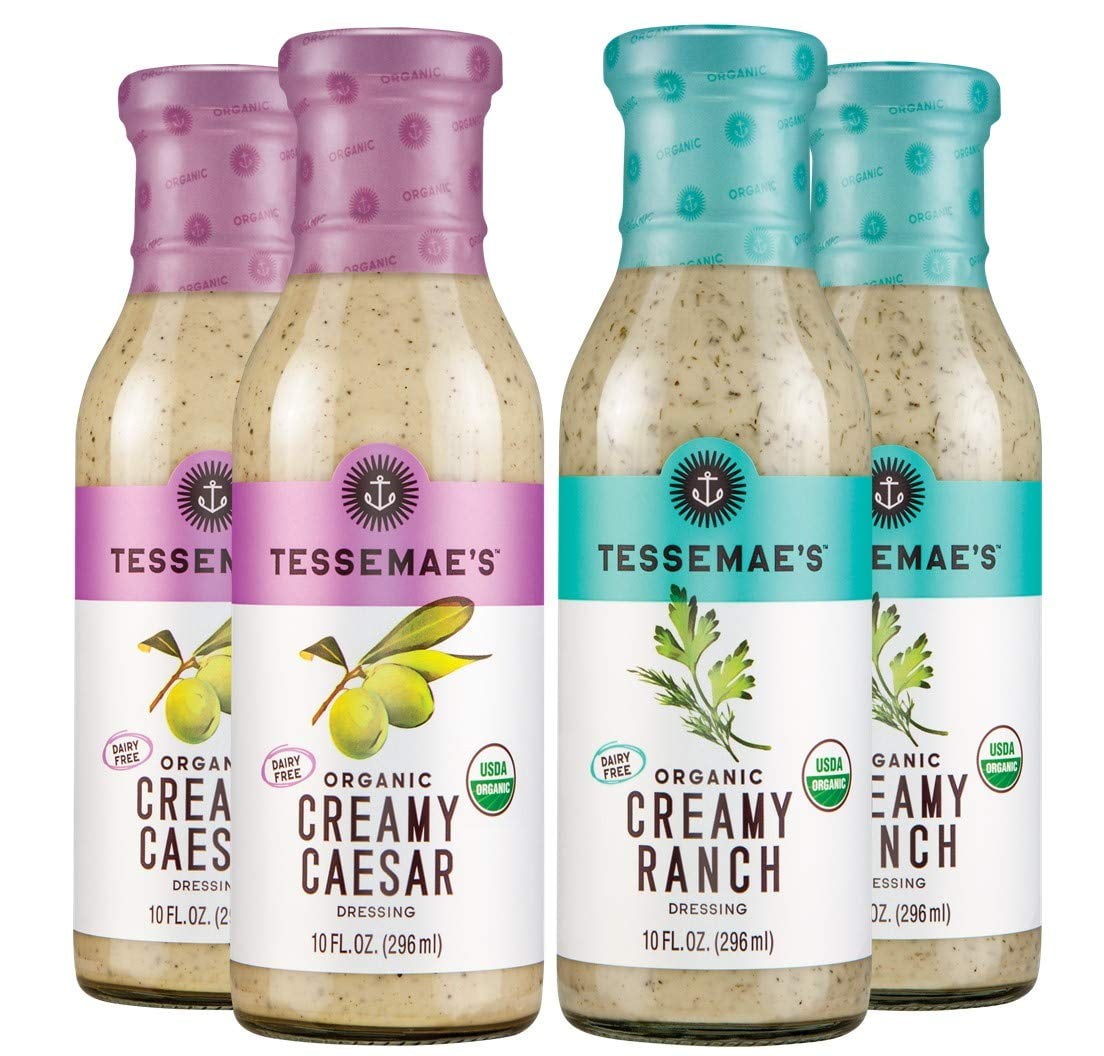 Organic Creamy Salad Dressing Variety Pack Creamy Ranch, Creamy