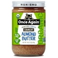 Organic Crunchy Almond Butter, 16oz Roasted Salt , Unsweetened