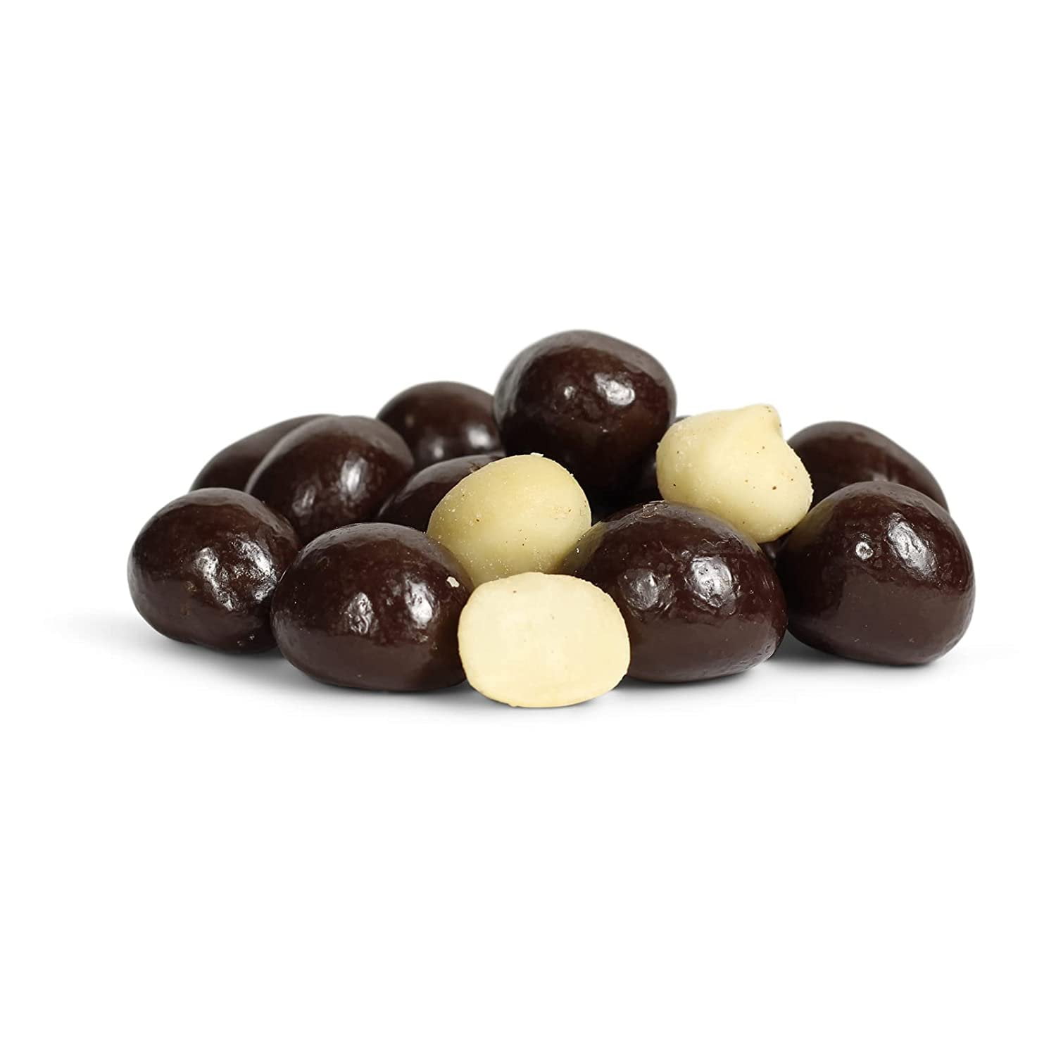Organic Dark Chocolate Covered Macadamia Nuts by Its Delish, 2 lbs Bulk