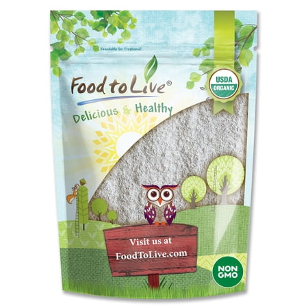 Organic Dark Rye Flour, 1 Pound — Non-GMO, Kosher, Raw, Vegan — by Food to Live