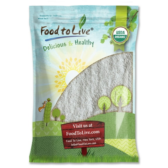 Organic Dark Rye Flour, 12 Pounds — Non-GMO, Kosher, Raw, Vegan — by Food to Live