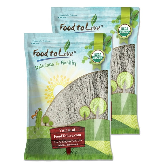 Organic Dark Rye Flour, 16 Pounds Non-GMO, Kosher, Raw, Vegan by Food to Live