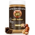 thumbnail image 1 of giv soft butter Hazelnut Spread, Vegan, Gluten-Free, and Keto Protein Snacks, 12 oz, 1 of 9