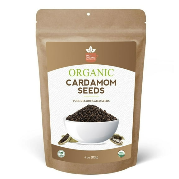 Organic Decorticated Cardamom Seeds-add warm, sweet, and slightly citrusy flavor to your culinary creations, such as curries, desserts, teas, and coffee.