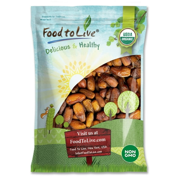 Organic Deglet Noor Dates, 7 Pounds Non-GMO, Raw, Vegan by Food to Live