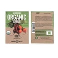 thumbnail image 1 of Organic Detroit Dark Red Beet Garden Seeds - 3 g Packet - Non-GMO, Heirloom Seed for Growing Microgreens, Vegetable Gardening, 1 of 3