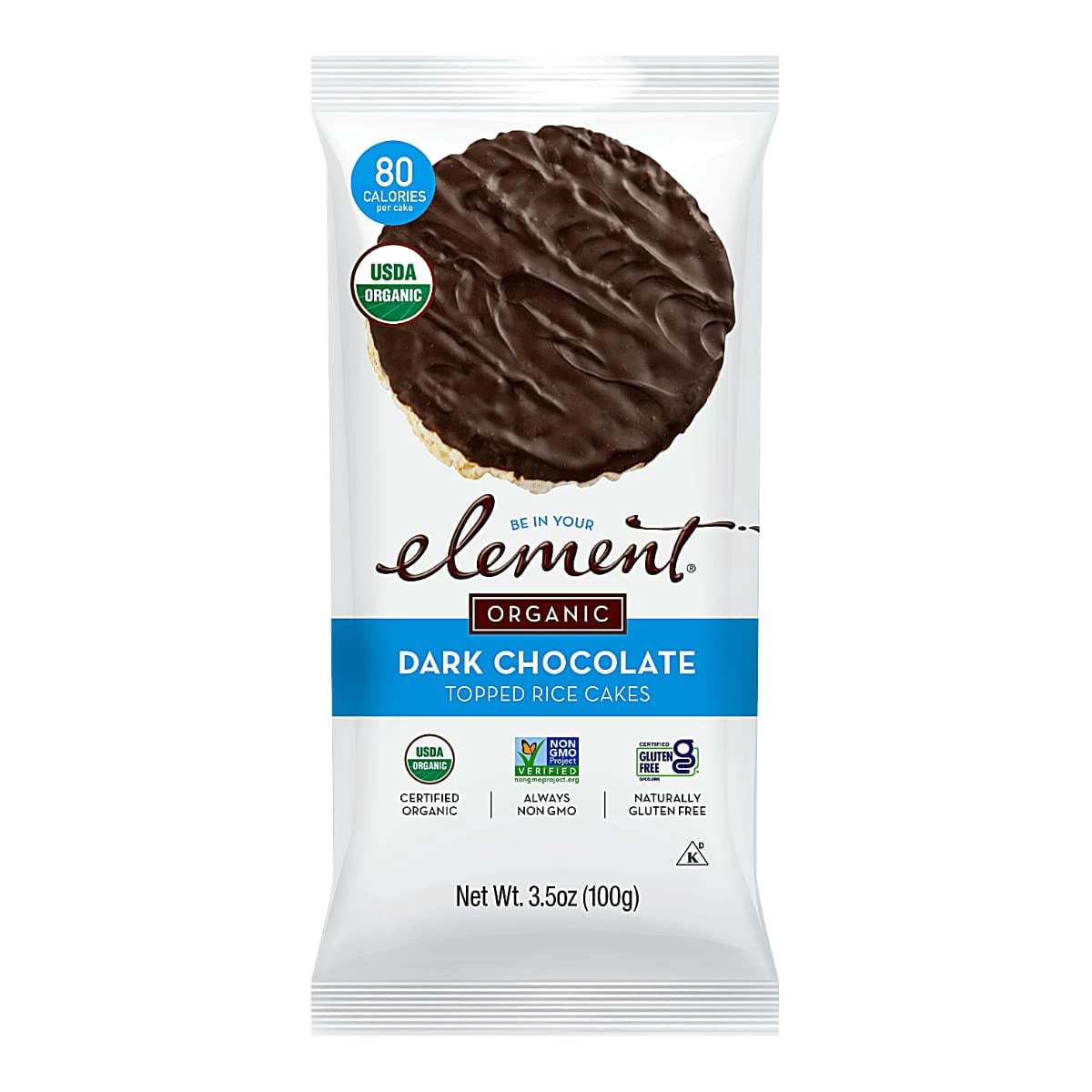Organic Dipped Rice Cakes Dark Chocolate -- 3.5 oz Pack of 6 - Walmart.com