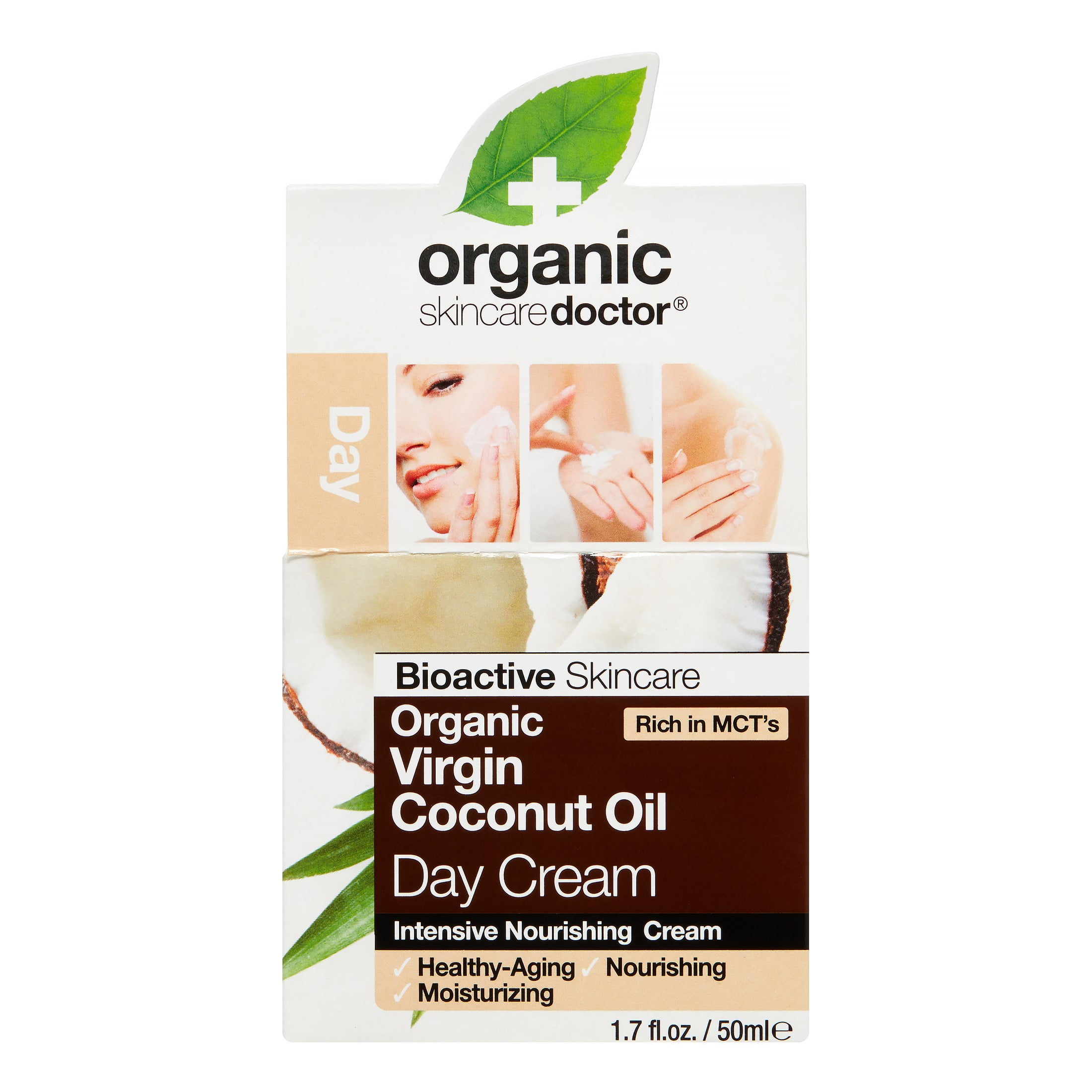 Organic Doctor Virgin Coconut Oil Day Cream, 1.7 Fl Oz