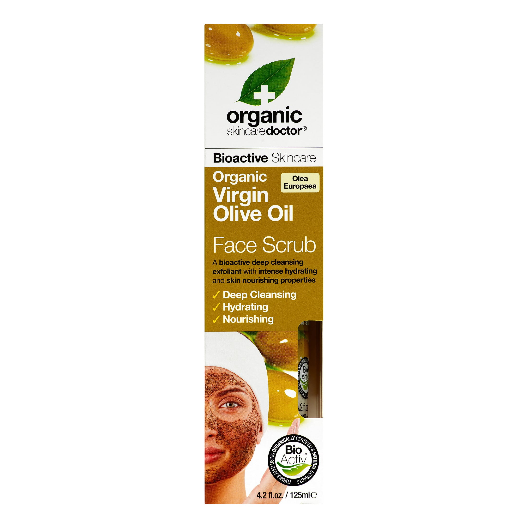 Organic Doctor Virgin Olive Oil Face Scrub, 4.2 Fl Oz