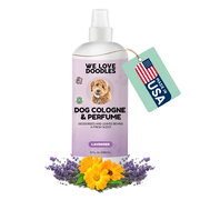 Clean Dog Cologne & Perfume, Deodorizing, Made In USA, For Smelly Dogs, Odor Eliminator Spray For Puppies, Lavender [We Love Doodles]