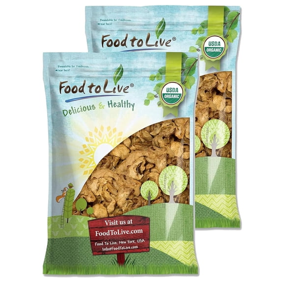 Organic Dried Apple Rings, 10 Pounds - Non-GMO, Kosher, Raw, Vegan, Unsulfured, Sirtfood, Bulk by Food to Live