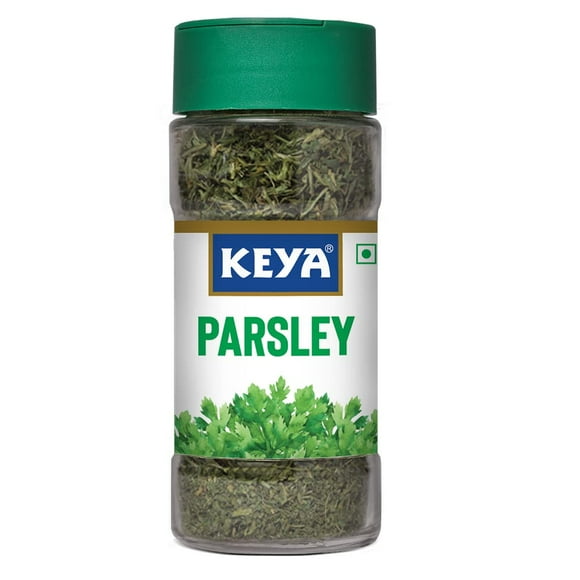 Organic Dried Parsley Leaves By Keya 15gm, 0.5 Ounce | Pack Of 1