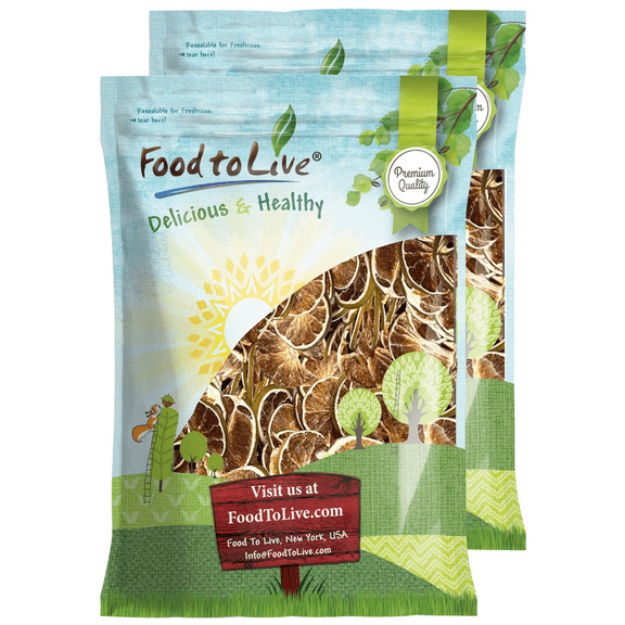 Organic Dry Lime Slices, 3 Pounds Vegan, Kosher, Bulk by Food to Live