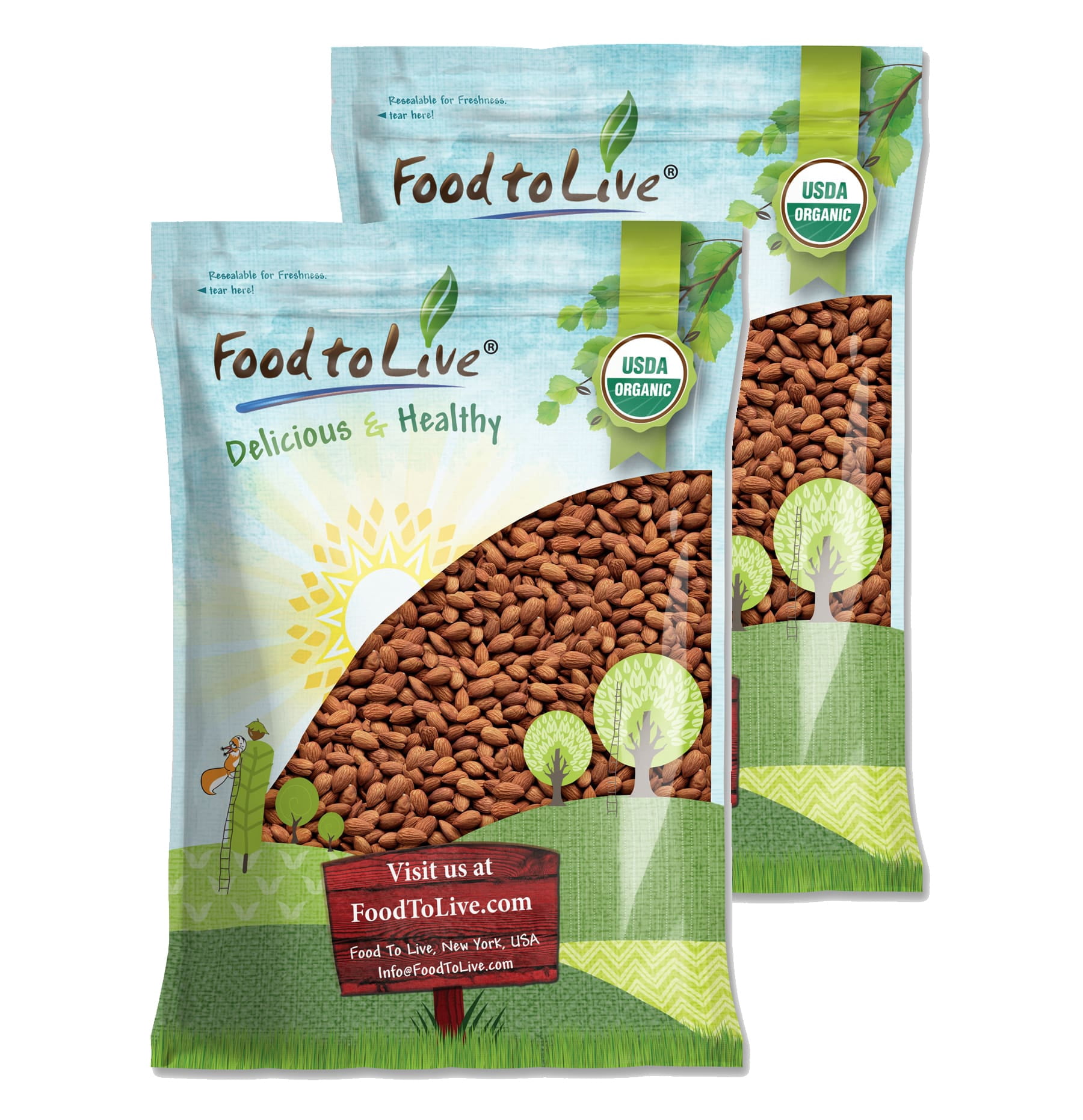 Organic Dry Roasted Almonds with Himalayan Salt, 16 Pounds — Non-GMO ...