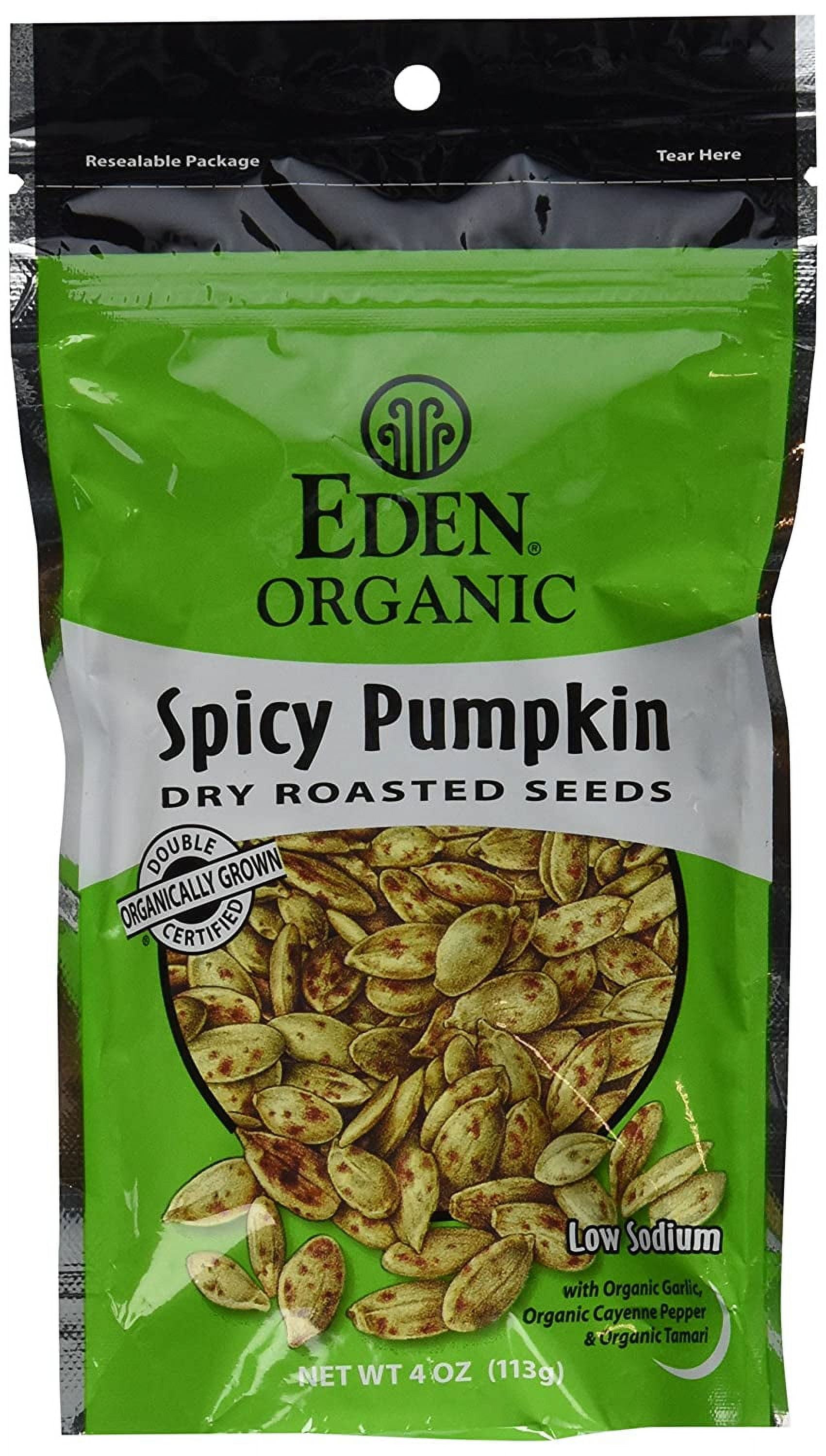 Organic Dry Roasted Seeds Spicy Pumpkin 4 Ounce Resealable Bags Pack organic-dry-roasted-seeds-spicy-pumpkin-4-ounce-resealable-bags-pack