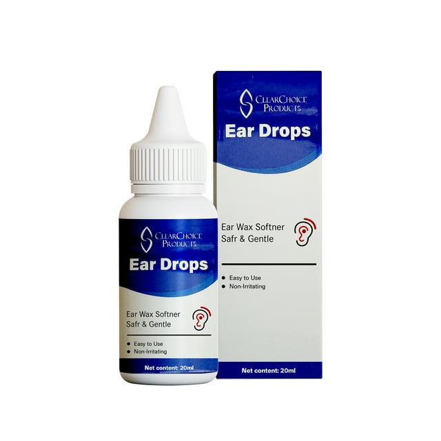 Organic Ear Wax Removal Drops for Clogged Ears Natural Ear Wax Cleaner Oil for Kid, Adult