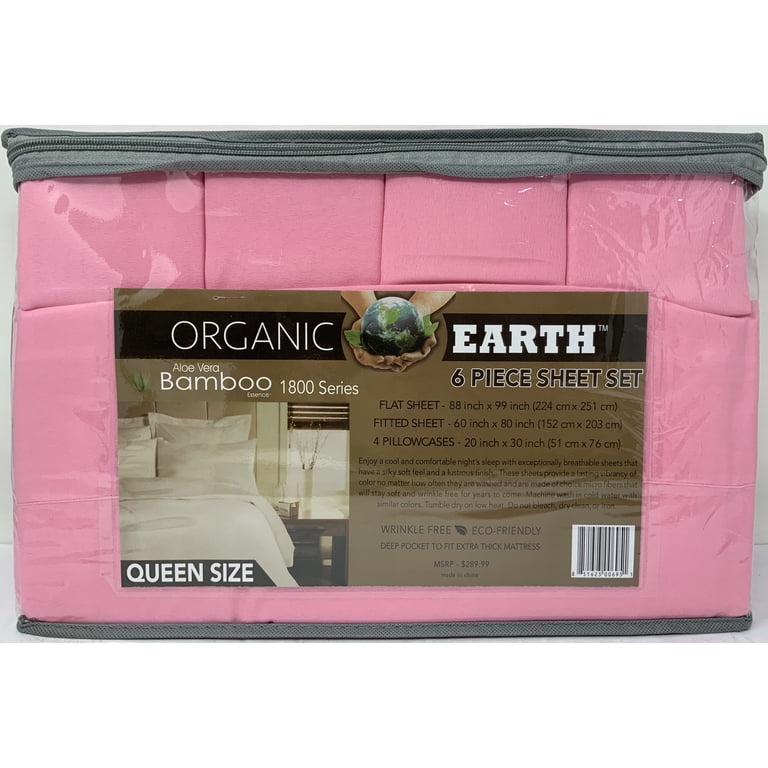 Organic Aloe Vera Bamboo 6pc King Sheet Set | eBay Organic Aloe Vera Bamboo 6 pieces Sheet Sets main image 1
