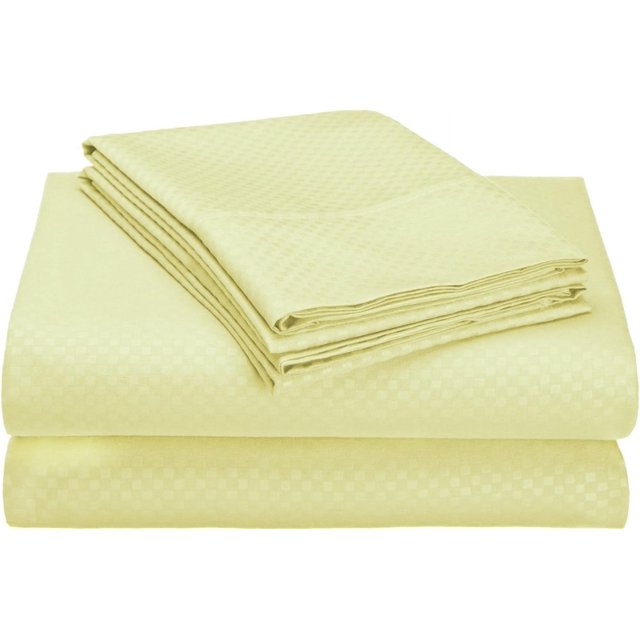 Organic Earth Egyptian Comfort 1800 Series EcoFriendly 6 Piece Sheet Set, King, Ivory