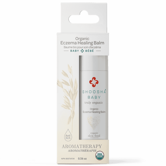 Shoosha Organic Baby Balm Soothing Cream for Delicate Skin, Organic, Gluten-Free, Biodegradable, 0.56 oz
