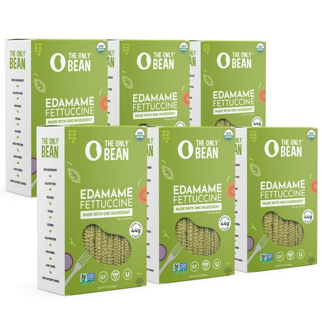  Organic Edamame Fettuccine Pasta High Protein, Keto Friendly