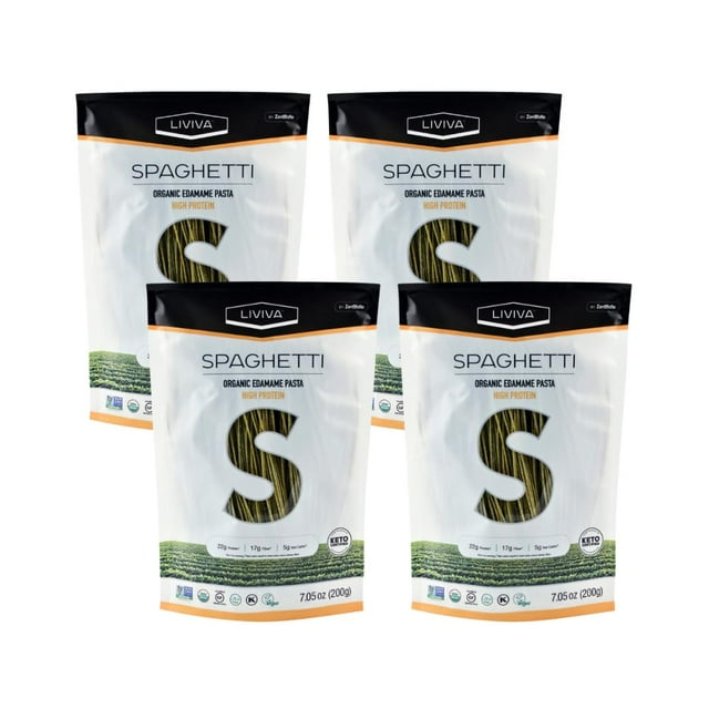 Organic Edamame Spaghetti, PlantBased Protein Pasta, High in Fiber 7.