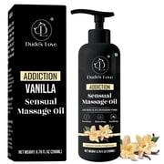 Organic - Edible Aromatic Vanilla Massage Oil | Natural Vanilla & Jasmine with Coconut Oil