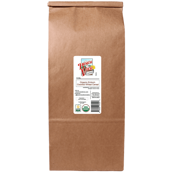 Organic Einkorn Cracked Wheat Cereal - 7.5lbs