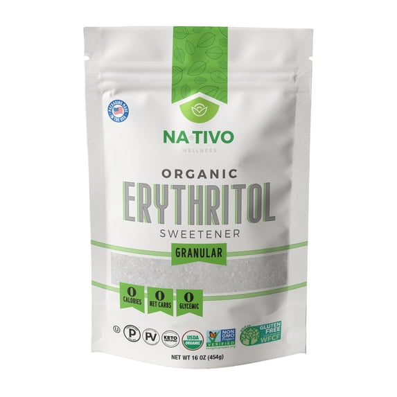 Organic Erythritol Sweetener - 16 Oz Bag