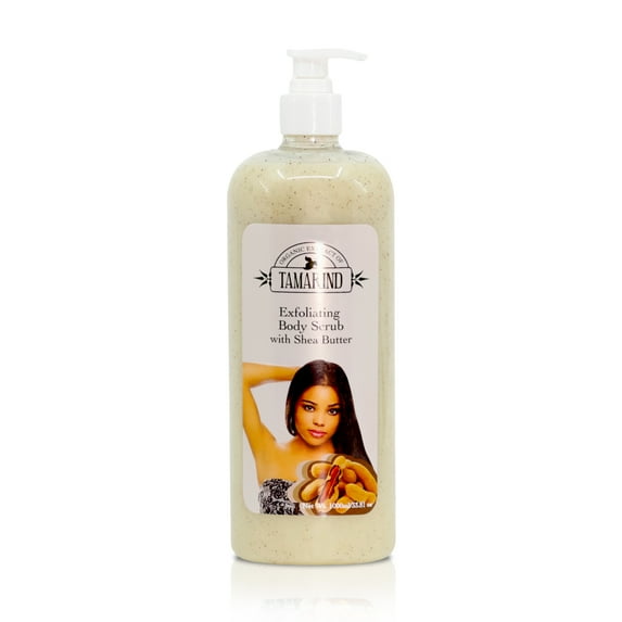 Organic Essence of Tamarind Exfoliating Shower Gel (1000ml) - Suitable for All Skin Types with Invigorating Scent