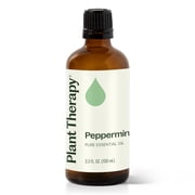 Plant Therapy Peppermint Essential Oil 100% Pure, Undiluted, Natural Aromatherapy 100 mL 3.3 oz