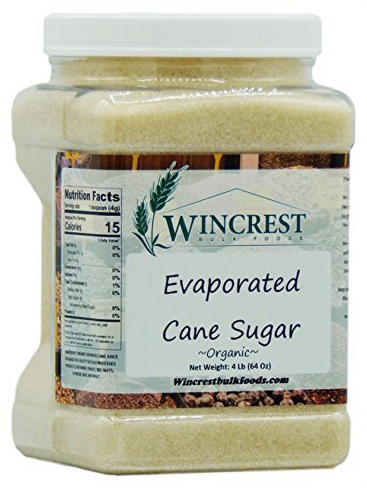 Organic Evaporated Cane Juice Sugar 4 Lb Tub