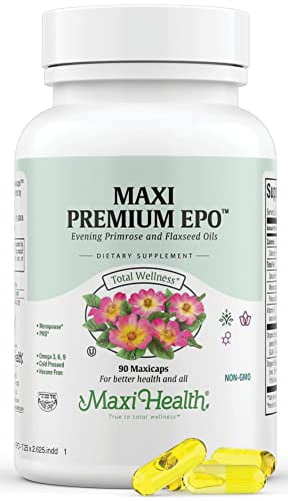 Organic Evening Primrose Oil Capsules 1500mg EPO Gamma Linolenic Acid