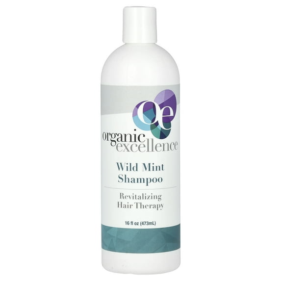 Organic Excellence Revitalizing Hair Therapy Shampoo, Wild Mint, 16 fl oz (473 ml)