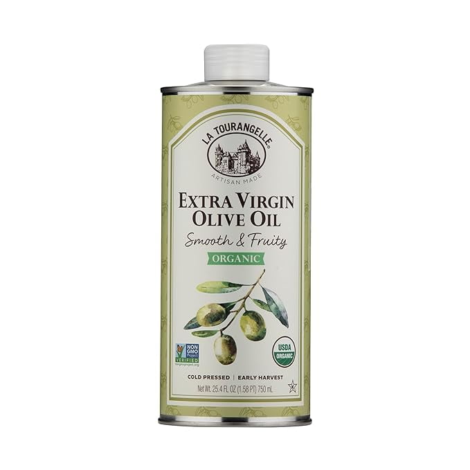 Organic Extra Virgin Olive Oil, Cold-Pressed, Smooth & Fruity, Early Harvest for High Antioxidants From Spain, 25.4 Fl Oz Pack of 1