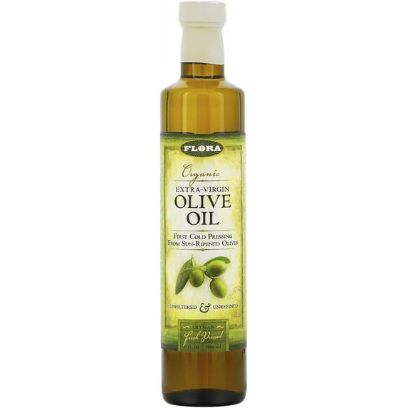 Organic Extra-Virgin Olive Oil Flora Inc 17 oz Oil
