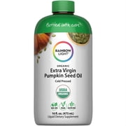 Organic Extra Virgin Pumpkin Seed Oil | Cold Pressed Liquid Extract | 16 Fl Oz | by Rainbow Light