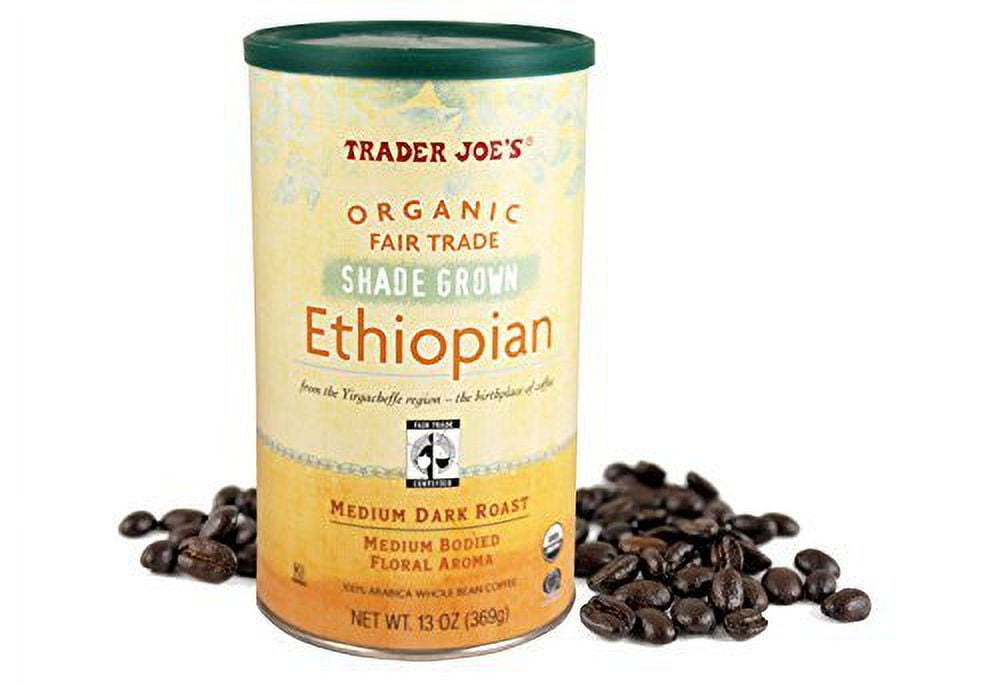 Organic Fair Trade Shade Grown Ethiopian Whole Bean Coffee
