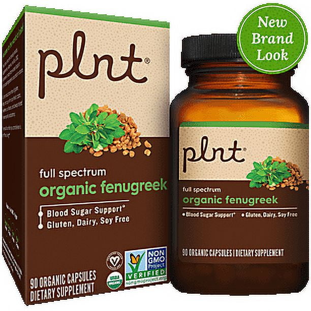 Organic Fenugreek ? Full Spectrum ? Blood Sugar Support (90 Organic