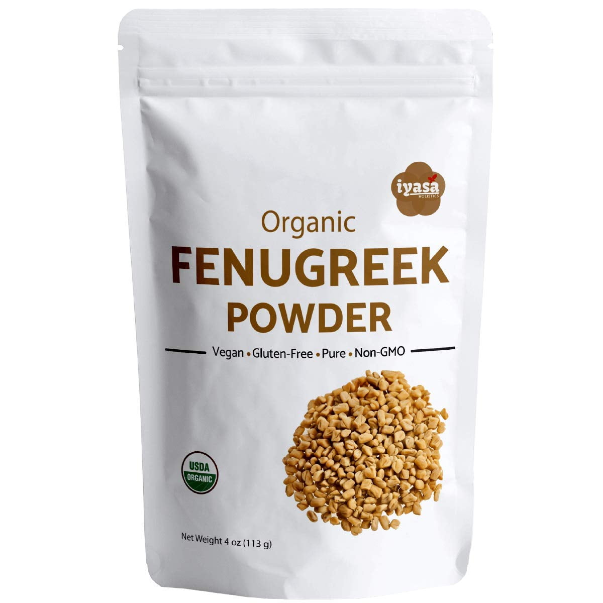 Iyasa Organic Fenugreek Seeds Powder Spice & Supplement, Supports ...