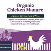 Organic Fertilizer Biochar Activated with Chicken Manure Indoor Outdoor Plant Food, Kid and Pet Safe, No Odor for Soil, Flowers, Potted Plants, Raised Beds, Vegetable Garden, Compost, 10 lb
