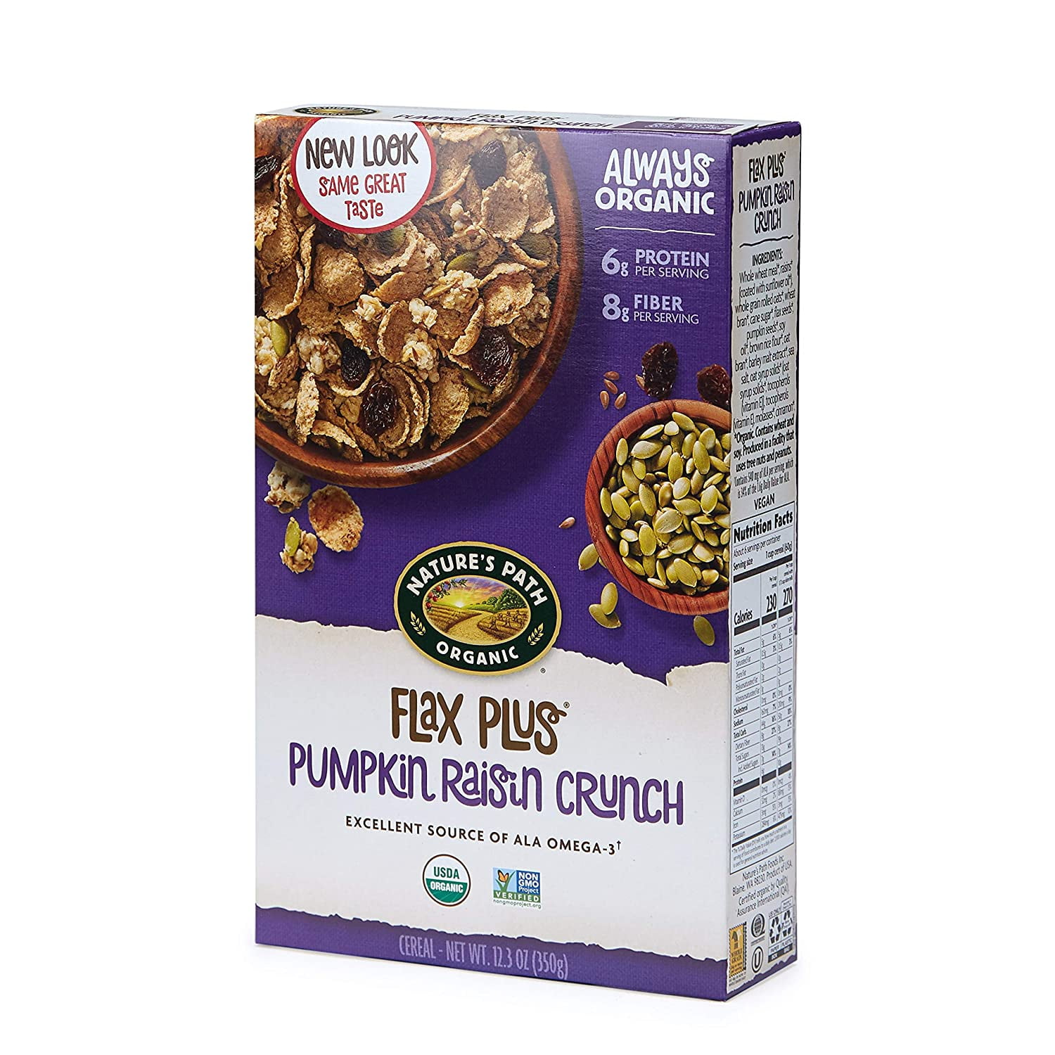 Organic Flax Plus Pumpkin Seed Raisin Crunch, 12 Ounce (Pack of 12
