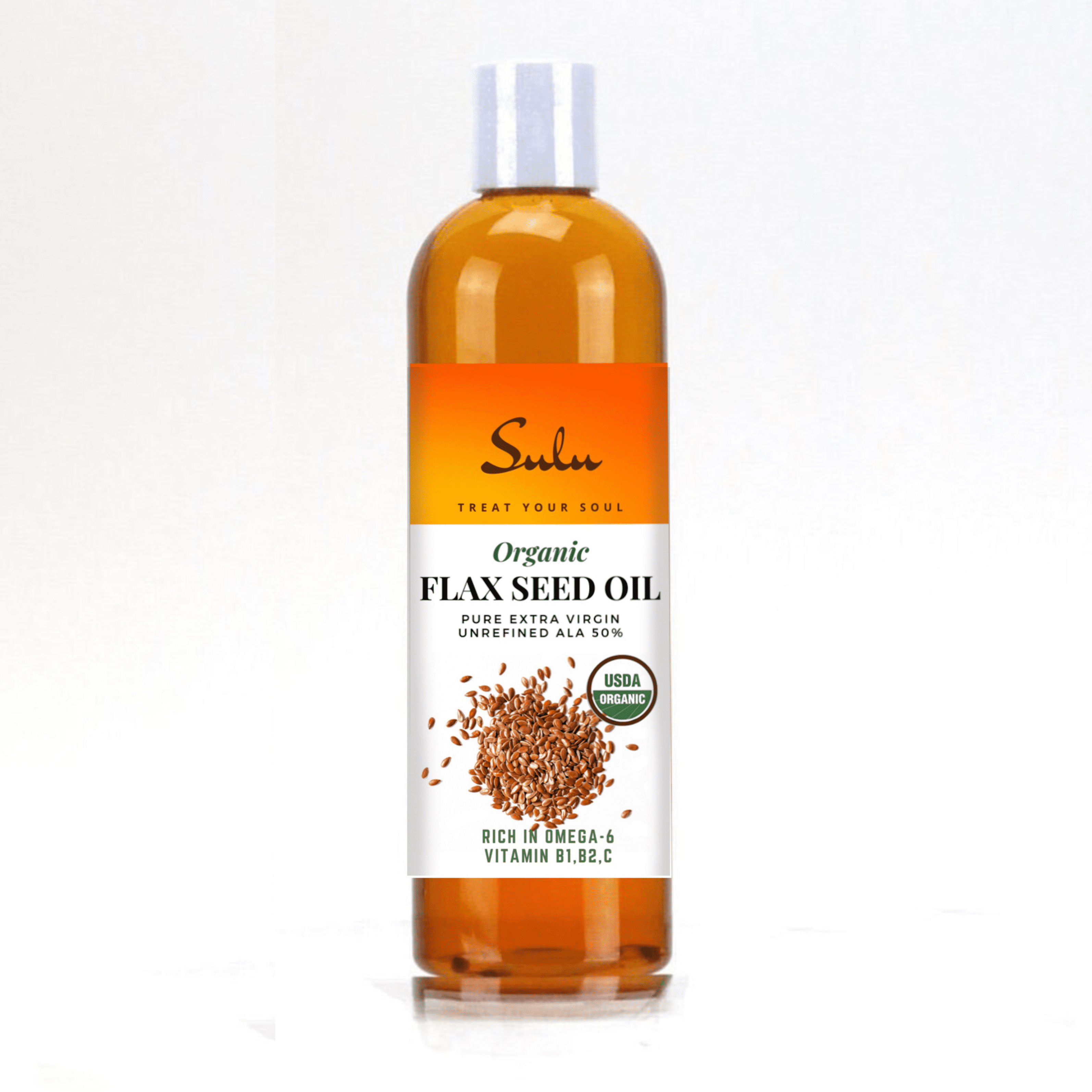 Organic Flax seed oil 100% pure cold pressed- 8 fl.oz