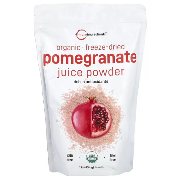 Organic Freeze-Dried Pomegranate Juice Powder, 1 lb (454 g)