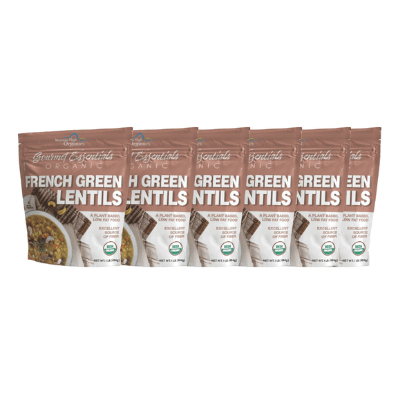 Organic French Green Lentils, 1 lb. (6 pack) - Mountain High Organics