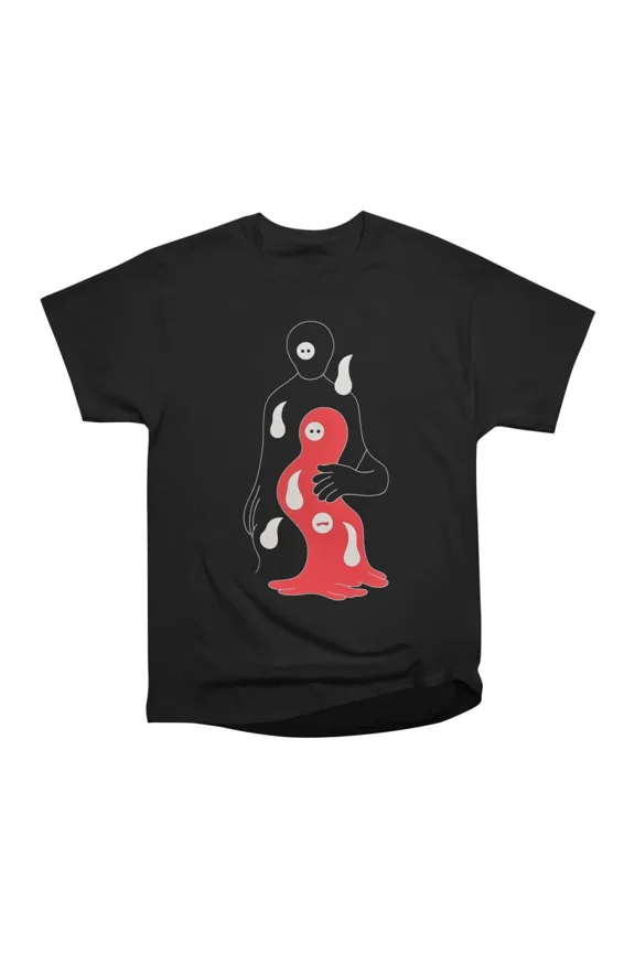 Organic Friendship Ghosts T-Shirt Tee Gift For Him Merch For Her Apparel For Friend